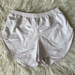 NU-IN Active Pale Pink Polyester Running Shell Shorts 005-00316-0028 EUC Size S